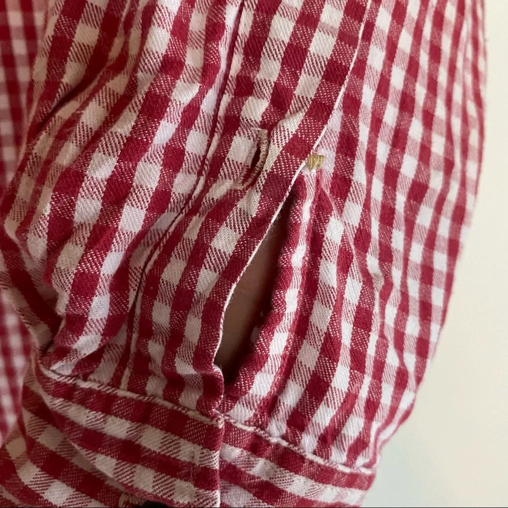 Vintage Acme Clothing Co All American Classic Plaid Embroidered Button Up Size M - Picture 6 of 10